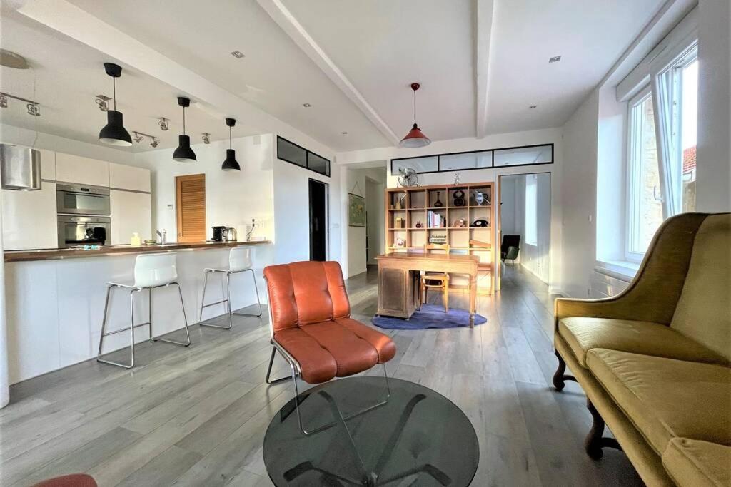 Superbe Loft 100M2 Proche Cathedrale Avec Parking Apartment Реймс Екстериор снимка