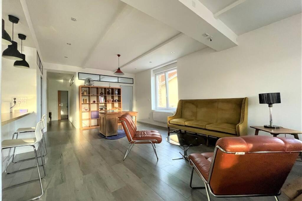 Superbe Loft 100M2 Proche Cathedrale Avec Parking Apartment Реймс Екстериор снимка