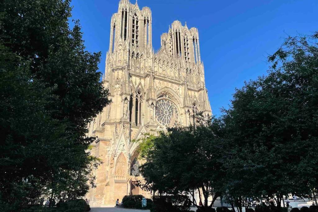 Superbe Loft 100M2 Proche Cathedrale Avec Parking Apartment Реймс Екстериор снимка
