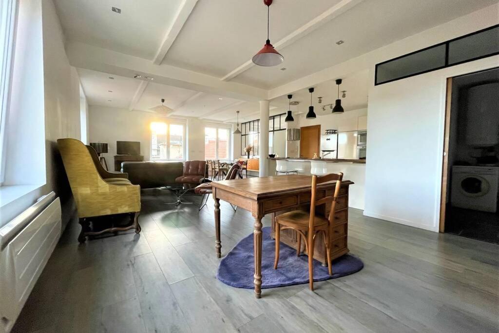 Superbe Loft 100M2 Proche Cathedrale Avec Parking Apartment Реймс Екстериор снимка