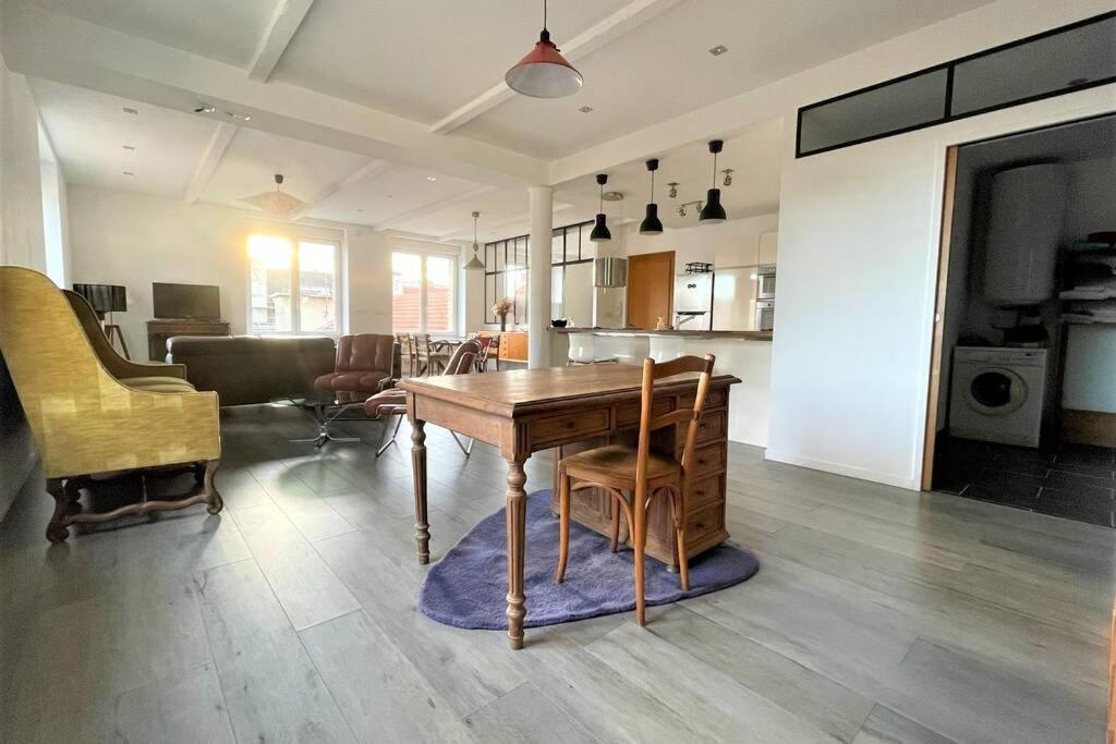 Superbe Loft 100M2 Proche Cathedrale Avec Parking Apartment Реймс Екстериор снимка